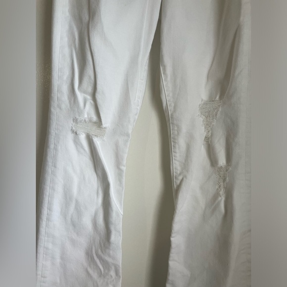 Express 90’s boot high rise distressed jeans size 6R - Picture 4 of 10